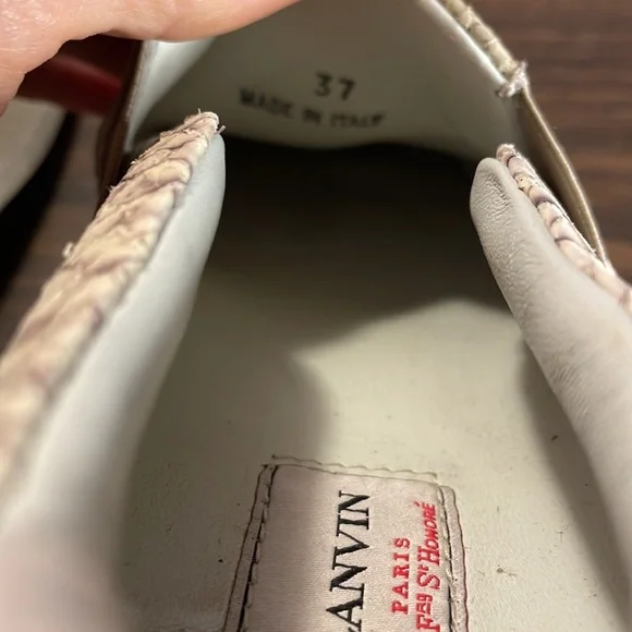 Lanvin Leather Slip-on Sneaker/ Curbies, Made in Italy Women’s size 7